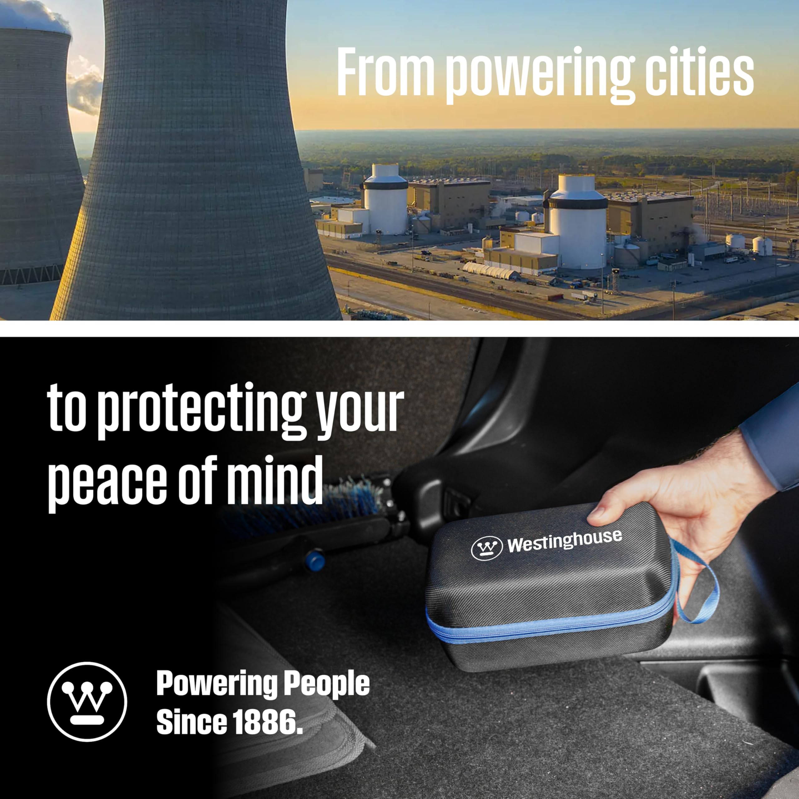 Westinghouse 1500A Portable Jump Starter - 12V Battery Jump Box for Up to 6.0L Gas & 3.0L Diesel Engines, USB Battery Power Bank, Bright LED Flashlight, IP65 Rated Waterproof Housing - Image 10