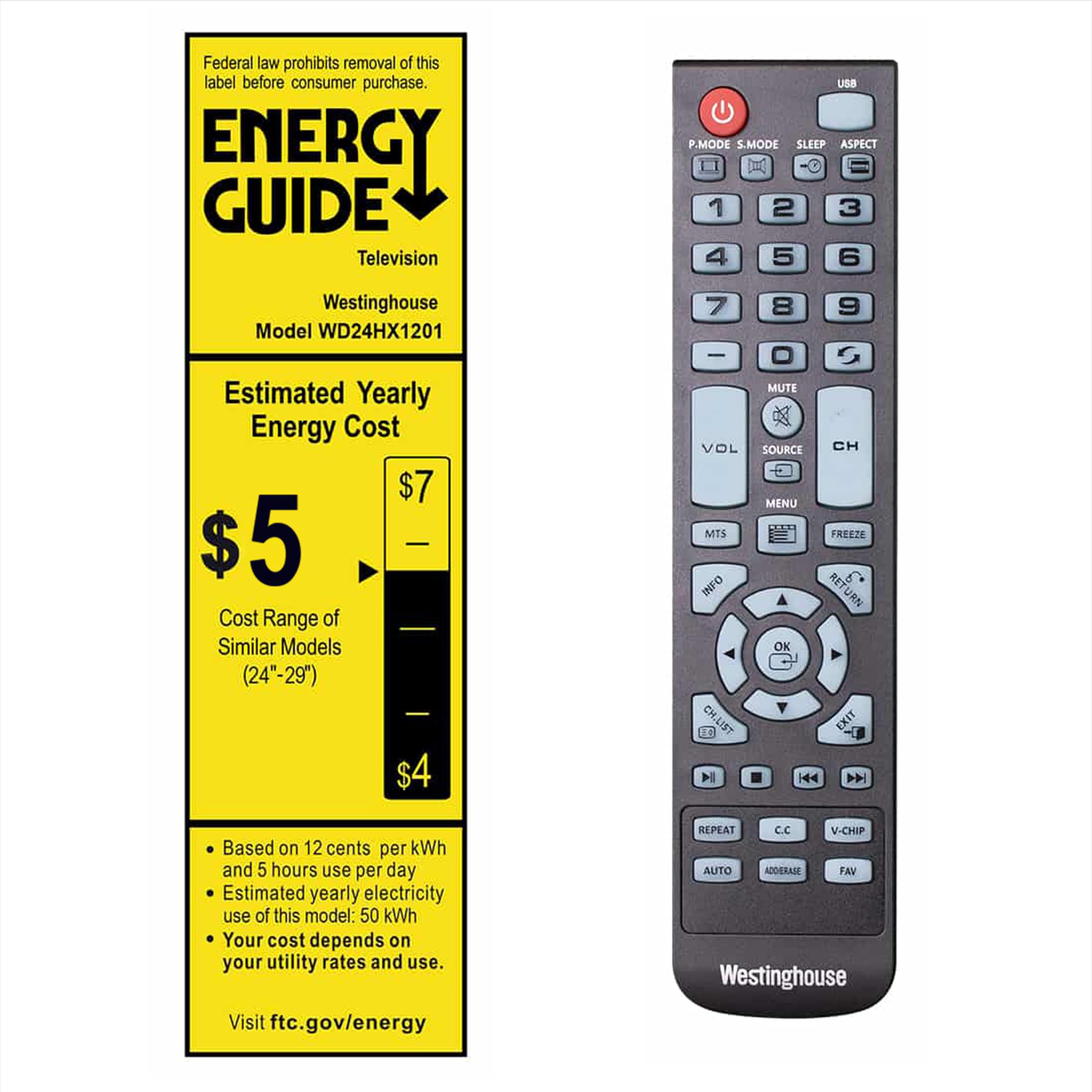 Westinghouse 24 Inch TV, HD LED Small Flat Screen Non-Smart Television, Works with Fire Stick, Roku, Apple TV, TiVo, Xumo, and Streaming Devices - Image 9