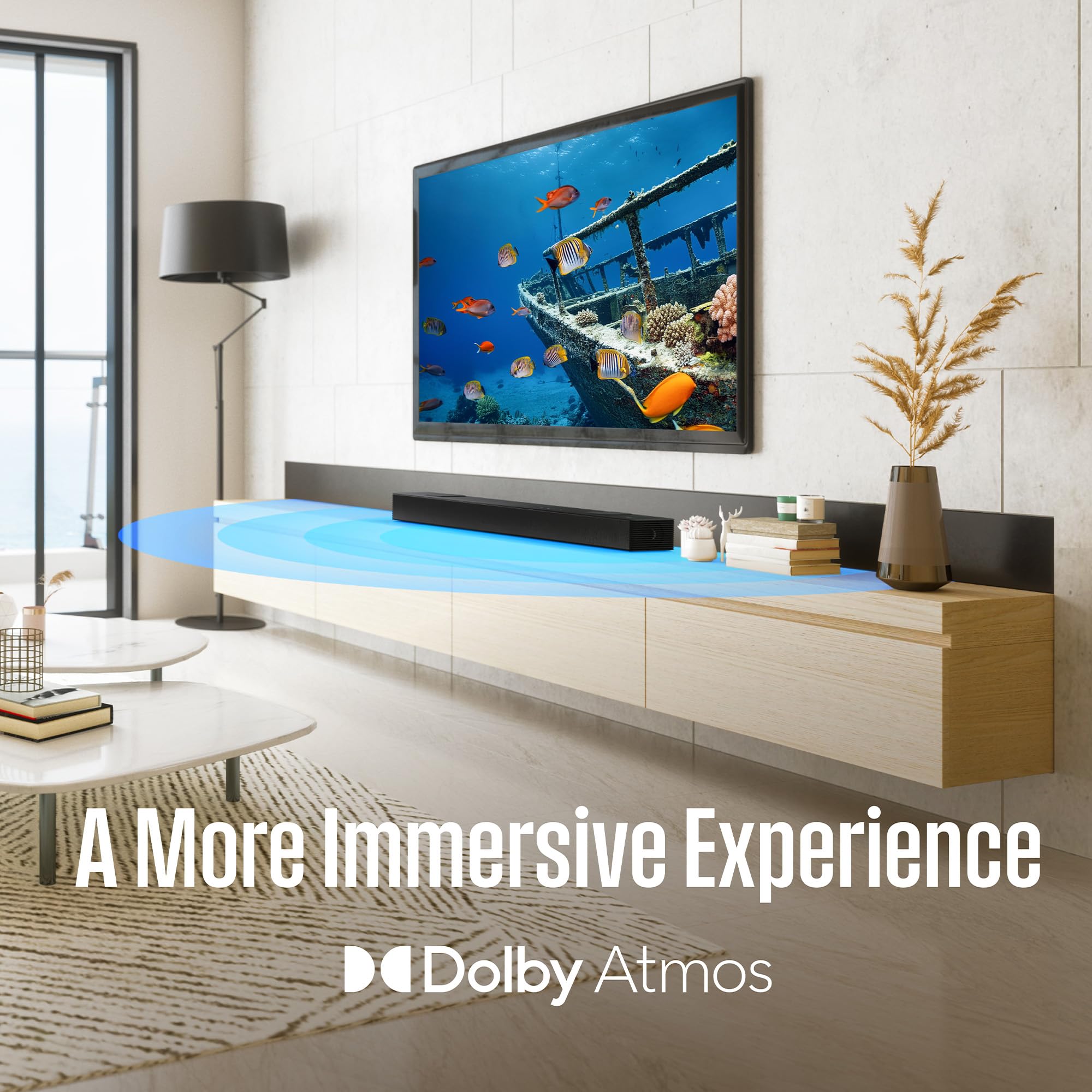 Westinghouse QLED TV and 3.1.2 All-in-One Soundbar - 50 Inch Smart Television and 210W Surround Sound System - Image 3