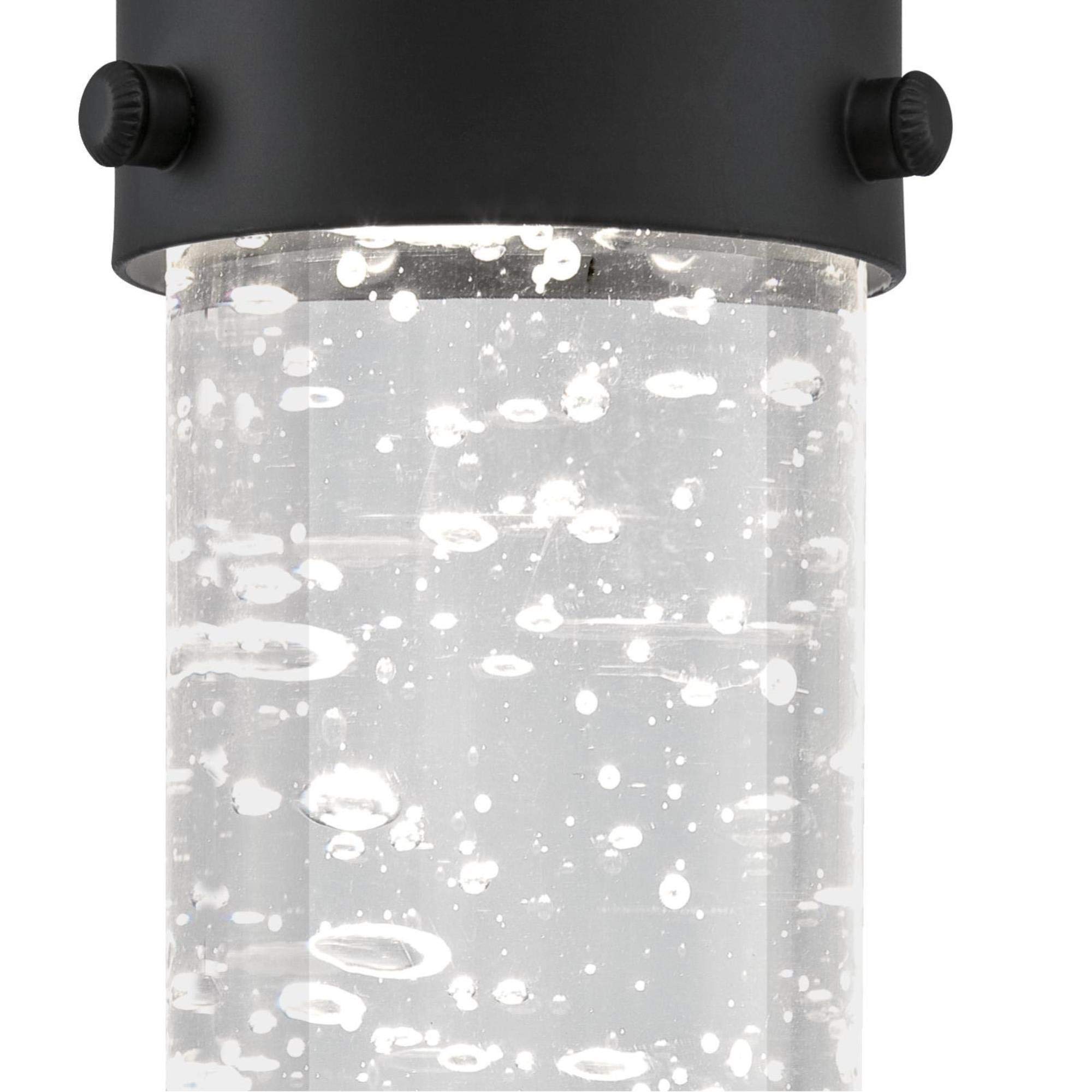 Westinghouse 6372300, Matte Black Finish with Bubble Glass Cava One-Light LED Indoor Mini Pendant, one size - Image 3