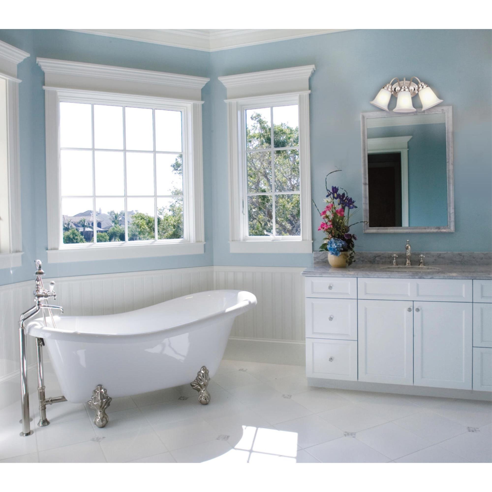 Westinghouse 6649700 Three-Light Interior Wall Fixture, No Size, Brushed Nickel - Image 4