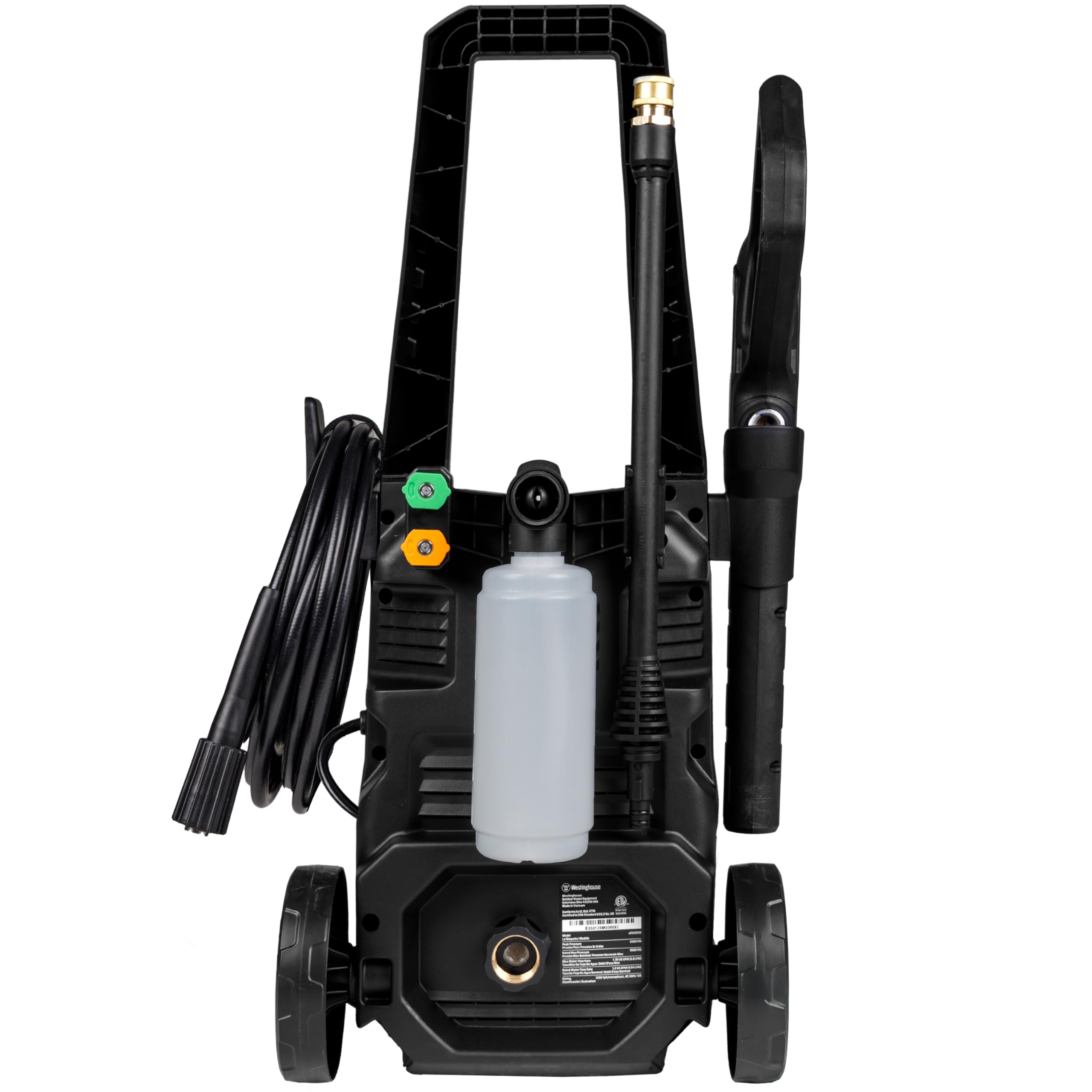 Westinghouse ePX3050 Electric Pressure Washer, 2100 Max PSI 1.76 Max GPM with Foam Cannon and Turbo Nozzle, for Cars/Fences/Driveways/Home/Patios - Image 11