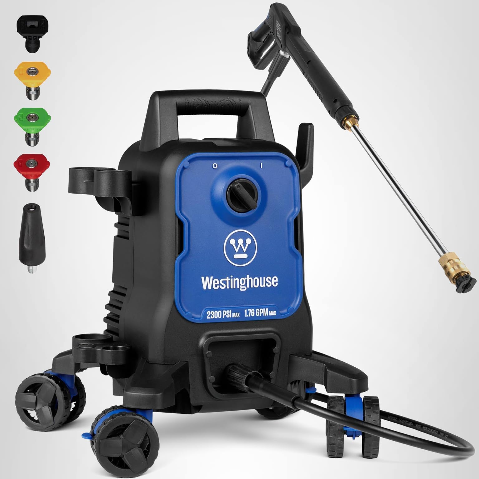 Westinghouse ePX3100 Electric Pressure Washer, 2300 Max PSI 1.76 Max GPM with Anti-Tipping Technology, Onboard Soap Tank, Pro-Style Steel Wand, 5-Nozzle Set, for Cars/Fences/Driveways/Home/Patios - Image 10