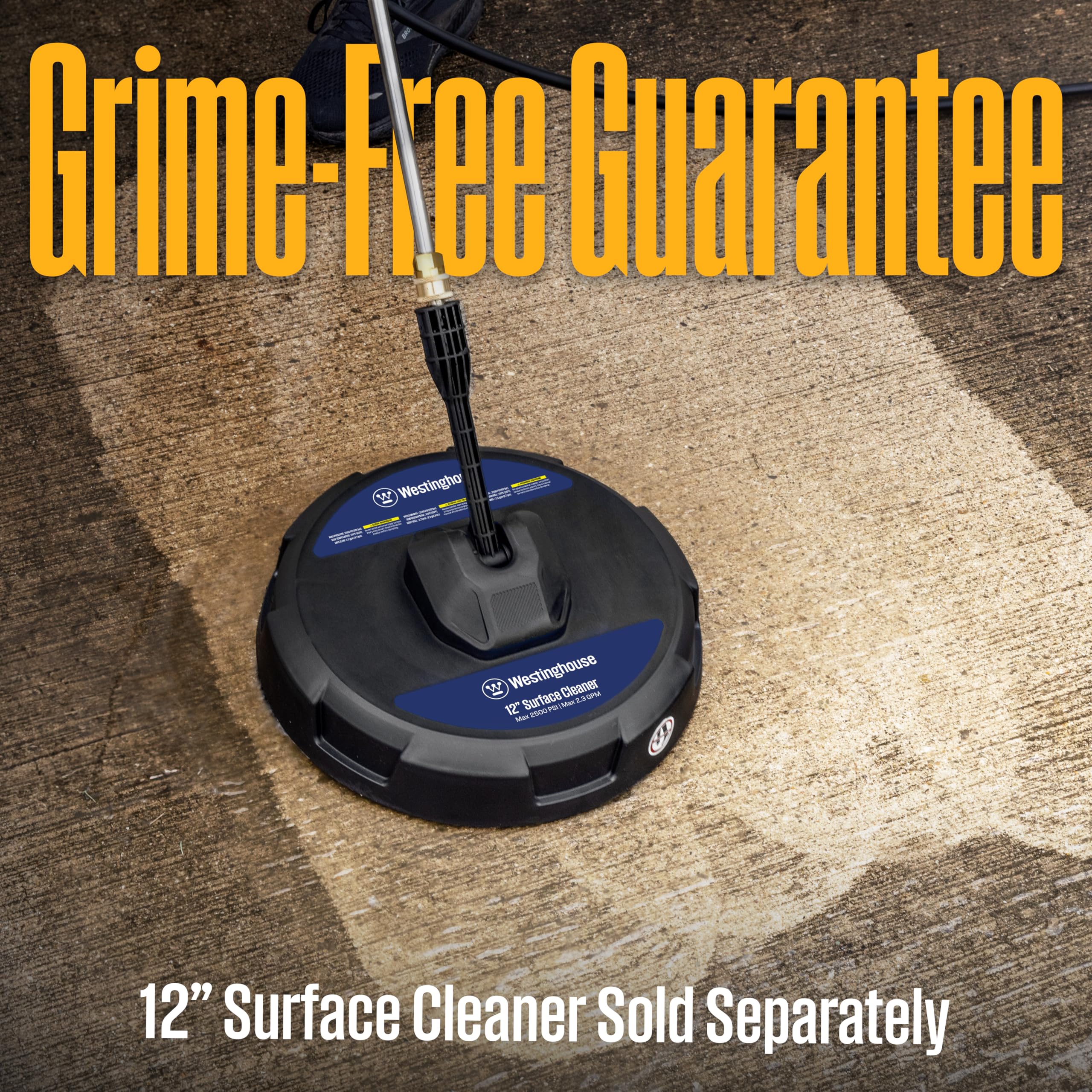 Westinghouse ePX3100 Electric Pressure Washer, 2300 Max PSI 1.76 Max GPM with Anti-Tipping Technology, Onboard Soap Tank, Pro-Style Steel Wand, 5-Nozzle Set, for Cars/Fences/Driveways/Home/Patios - Image 4