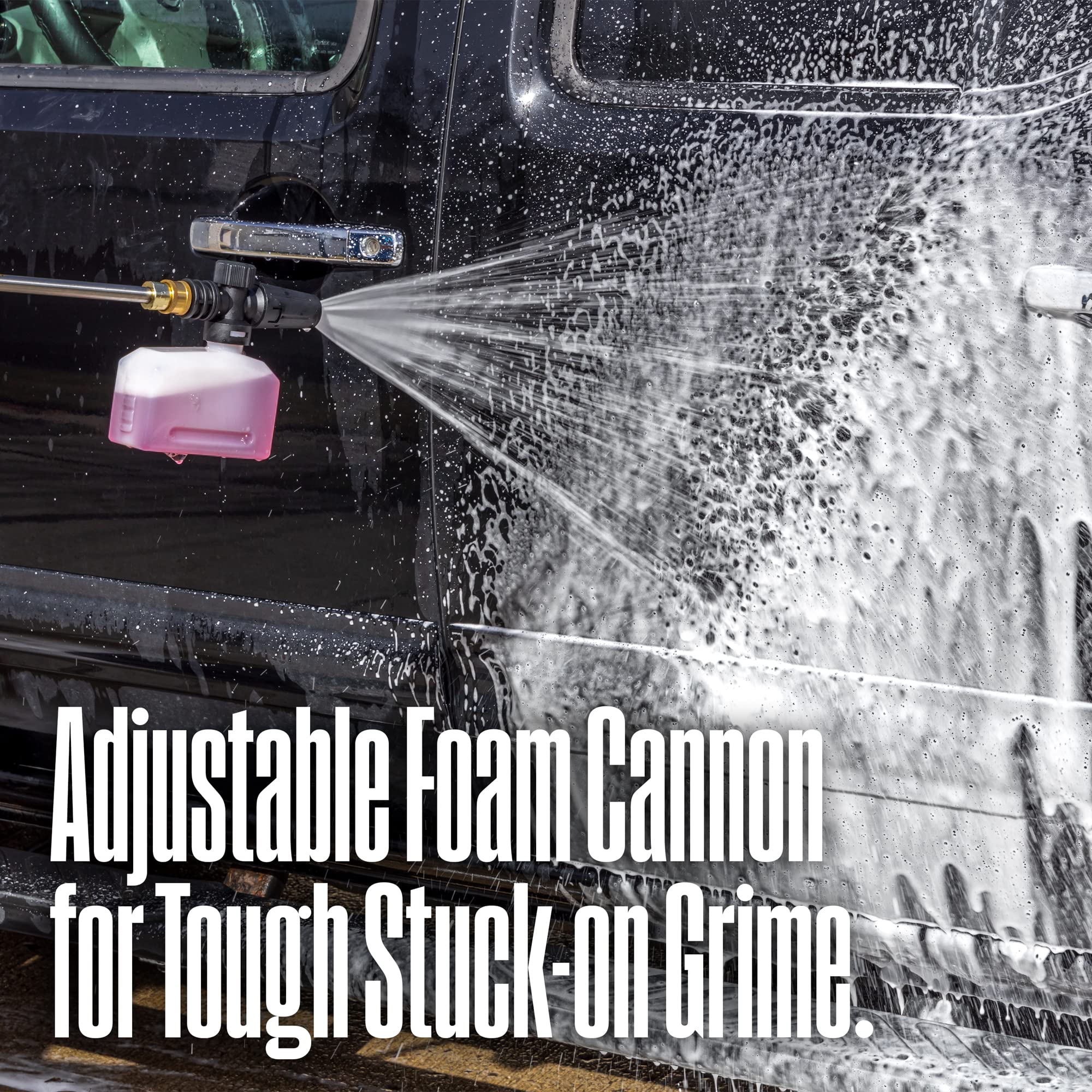 Westinghouse ePX3100v Electric Pressure Washer, 2100 Max PSI 1.76 Max GPM, Built-in Carry Handle, Detachable Foam Cannon, Pro-Style Steel Wand, 3-Nozzle Set, for Cars/Fences/Driveways/Home/Patios - Image 3