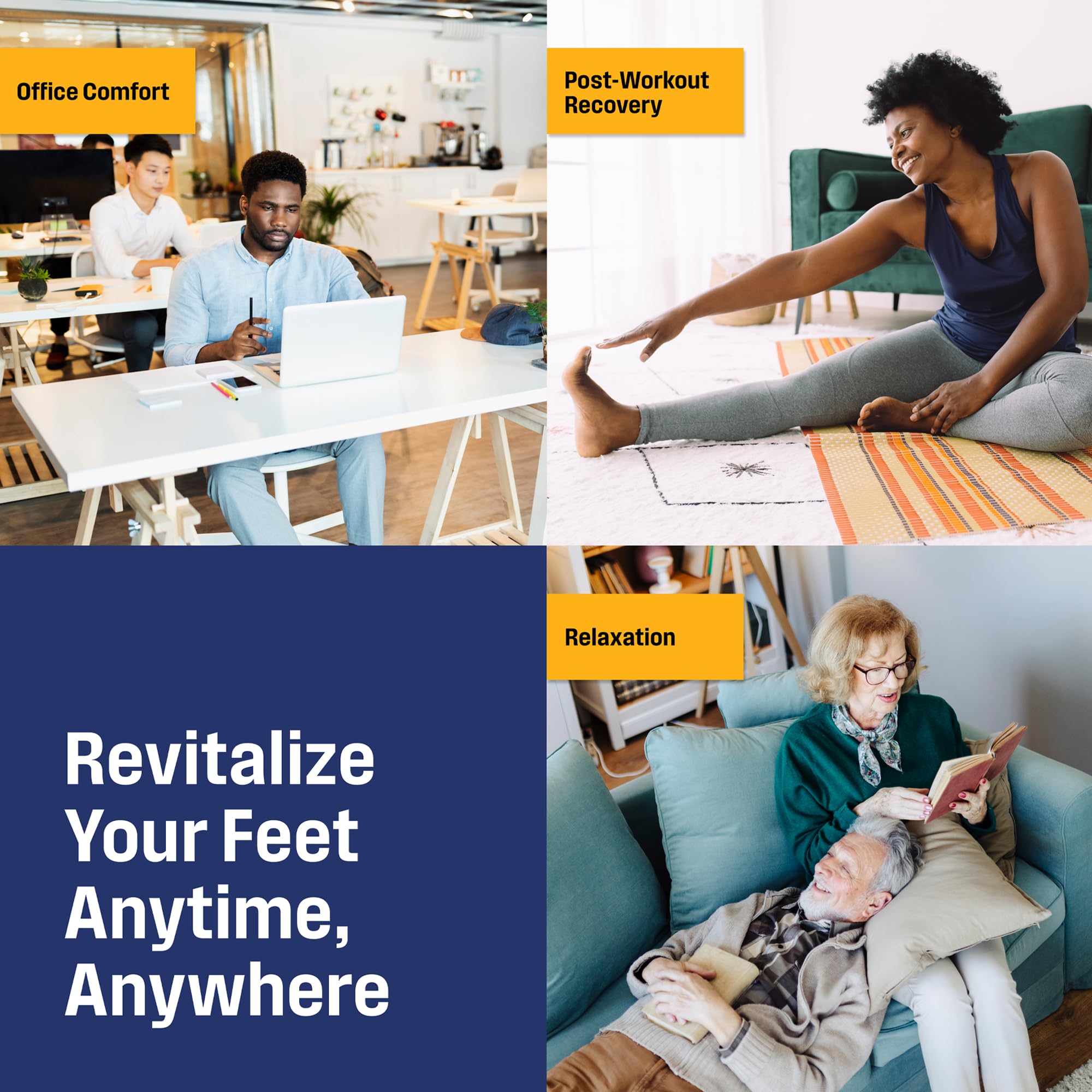 Westinghouse Ergonomic Heated Foot Massager for Circulation & Pain Relief with Reflexology Pressure Points, 4 Massage Modes, 8 Heat Settings, 15 Speed Adjustment Levels, & Wireless Remote Control - Image 6