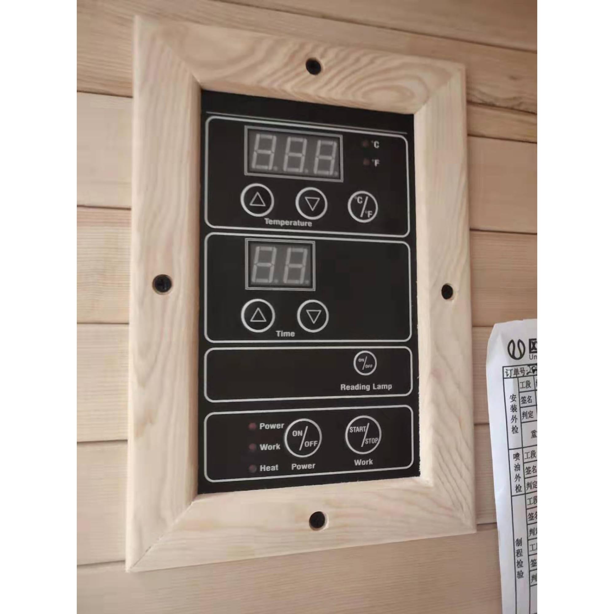 Westinghouse Infrared Sauna for 2 - 1700W, Hemlock Wood, LED Control Panel, Bluetooth, Model# WES43-1700 - Image 5
