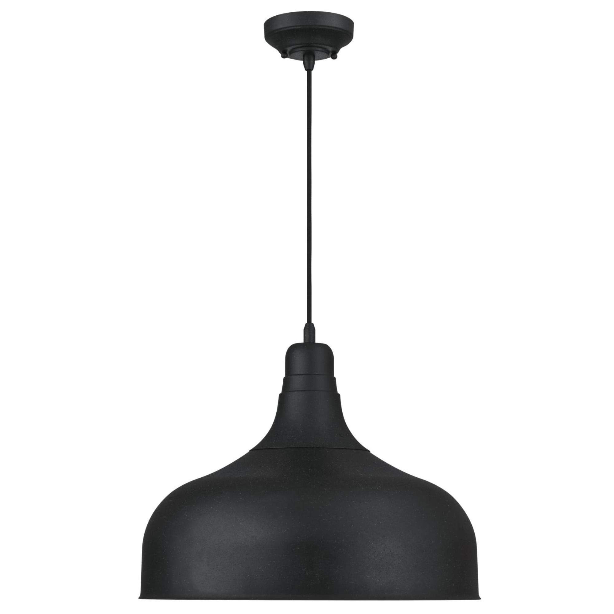 Westinghouse Lighting 6371700, Textured Iron Finish Morton One-Light Indoor Pendant, Black, one Size - Image 4
