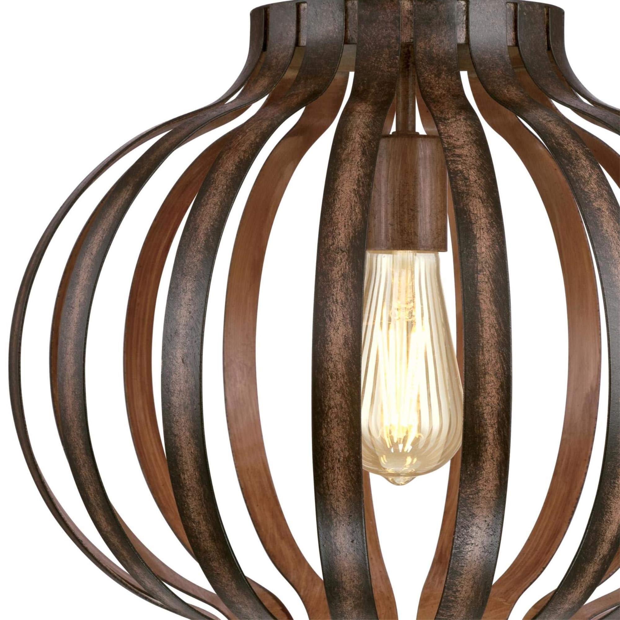 Westinghouse Lighting 6372700, Barnwood Finish Farah One-Light Indoor Pendant, Size, Oil Rubbed Bronze, one Size - Image 3