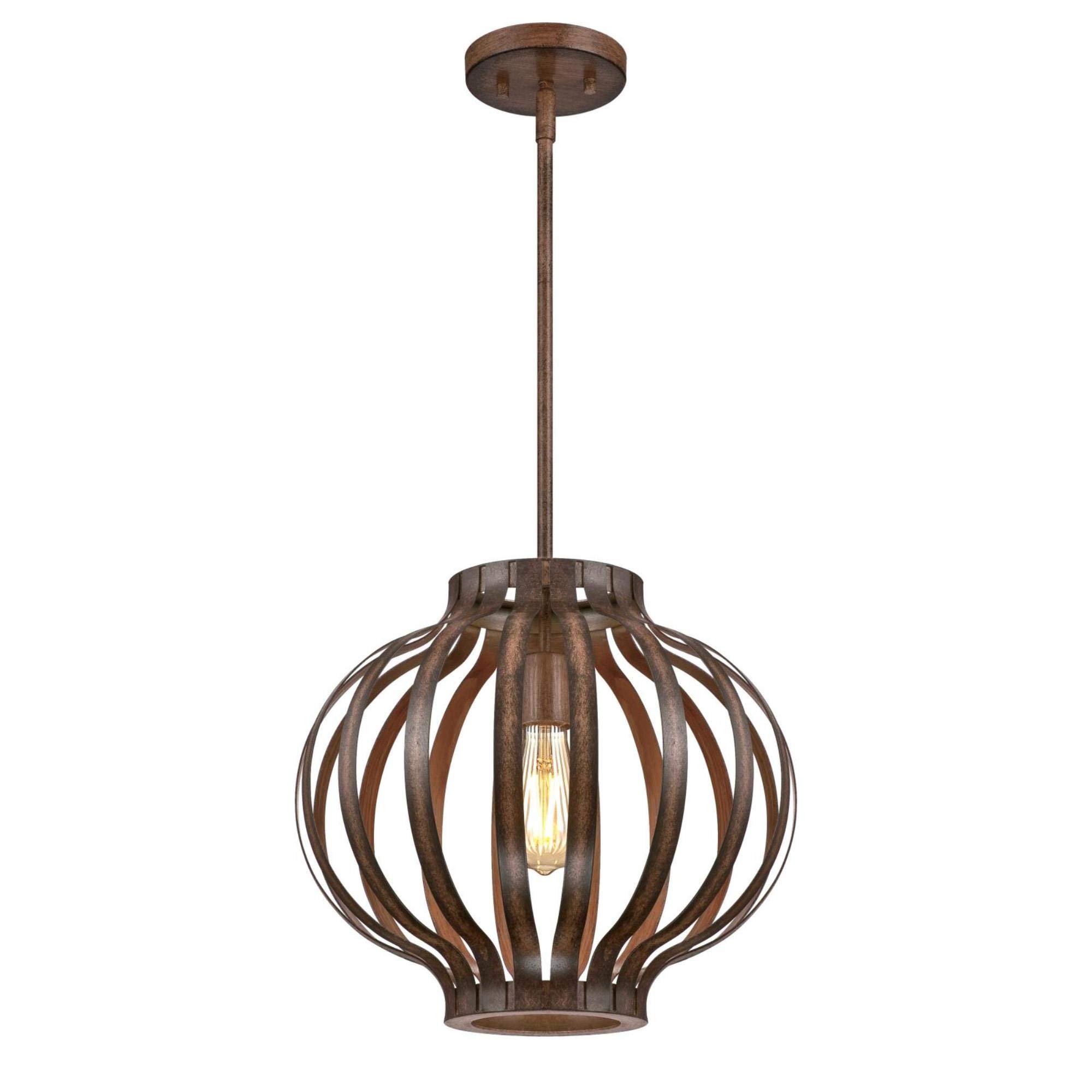 Westinghouse Lighting 6372700, Barnwood Finish Farah One-Light Indoor Pendant, Size, Oil Rubbed Bronze, one Size - Image 4