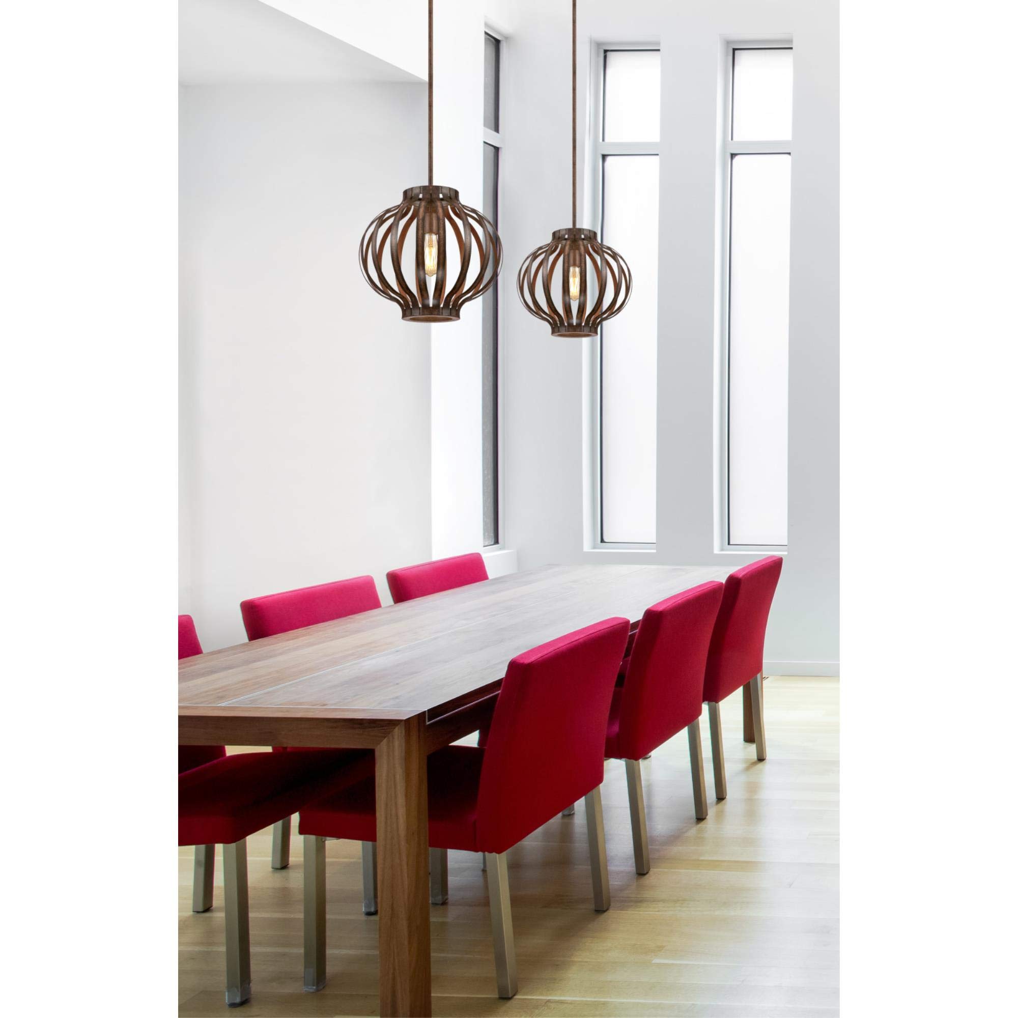 Westinghouse Lighting 6372700, Barnwood Finish Farah One-Light Indoor Pendant, Size, Oil Rubbed Bronze, one Size - Image 6