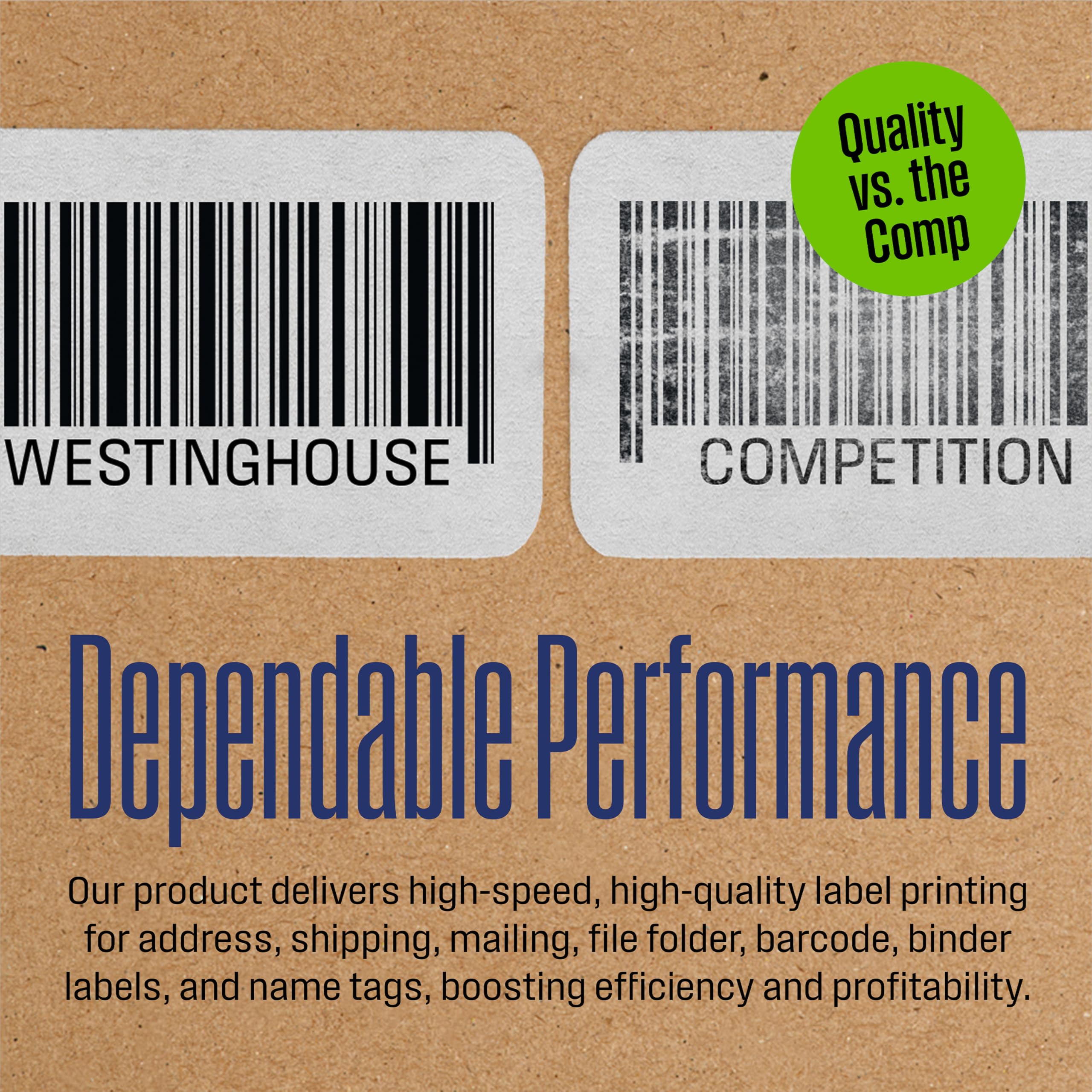 Westinghouse Thermal Shipping Label Printer USB, 4x6 Label Commercial Grade, Compatible with USPS, UPS, FedEx, Shopify, Amazon, Small Business, Desktop Label Printer for Packages, Includes Labels - Image 11