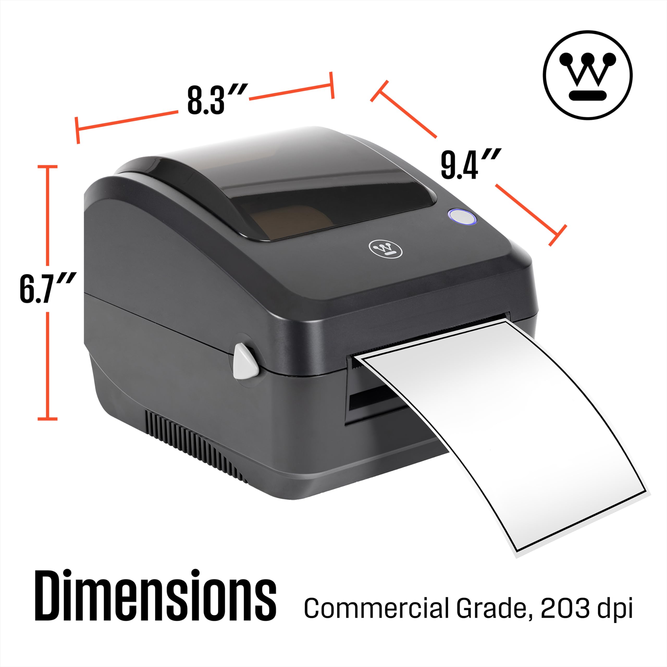 Westinghouse Thermal Shipping Label Printer USB, 4x6 Label Commercial Grade, Compatible with USPS, UPS, FedEx, Shopify, Amazon, Small Business, Desktop Label Printer for Packages, Includes Labels - Image 13