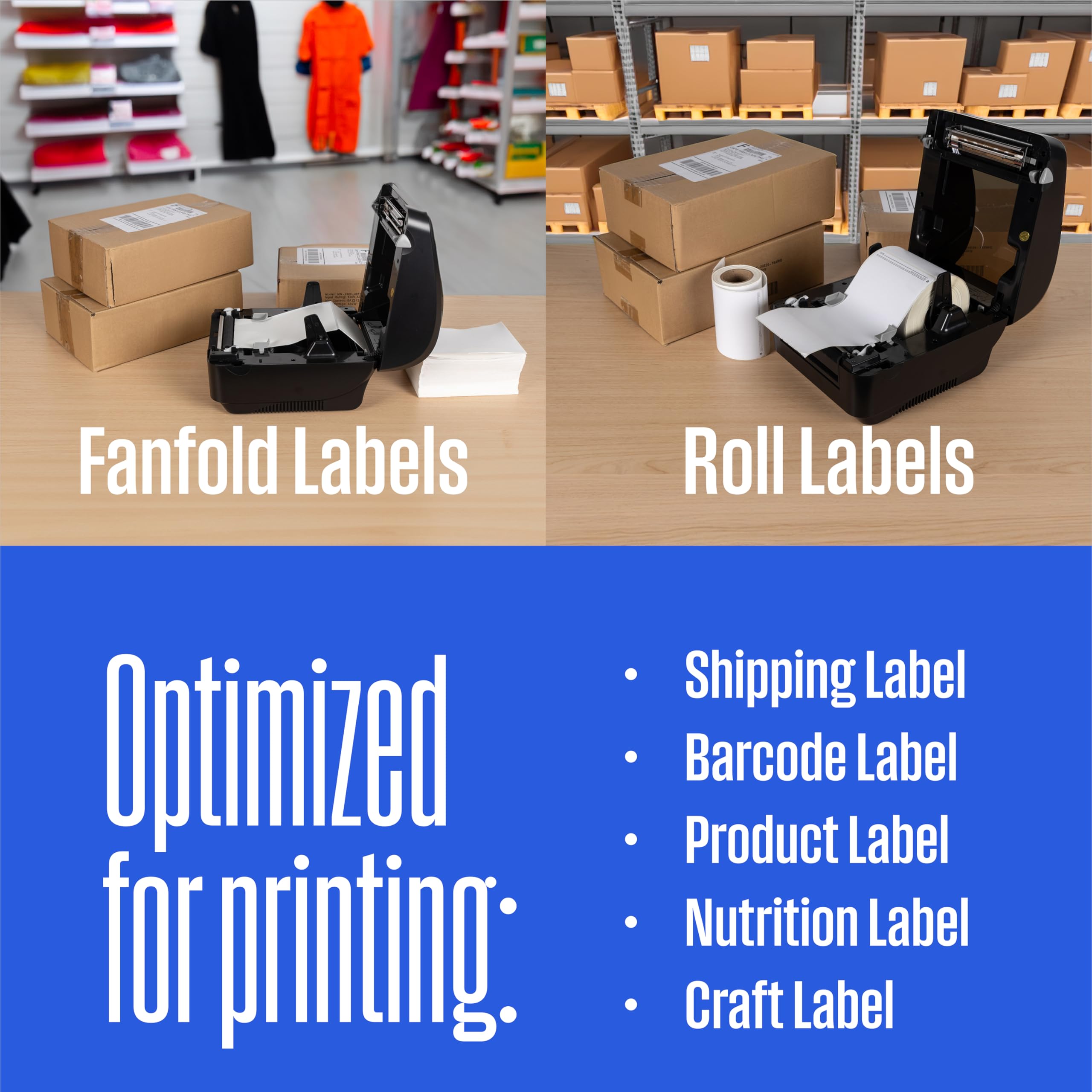 Westinghouse Thermal Shipping Label Printer USB, 4x6 Label Commercial Grade, Compatible with USPS, UPS, FedEx, Shopify, Amazon, Small Business, Desktop Label Printer for Packages, Includes Labels - Image 5