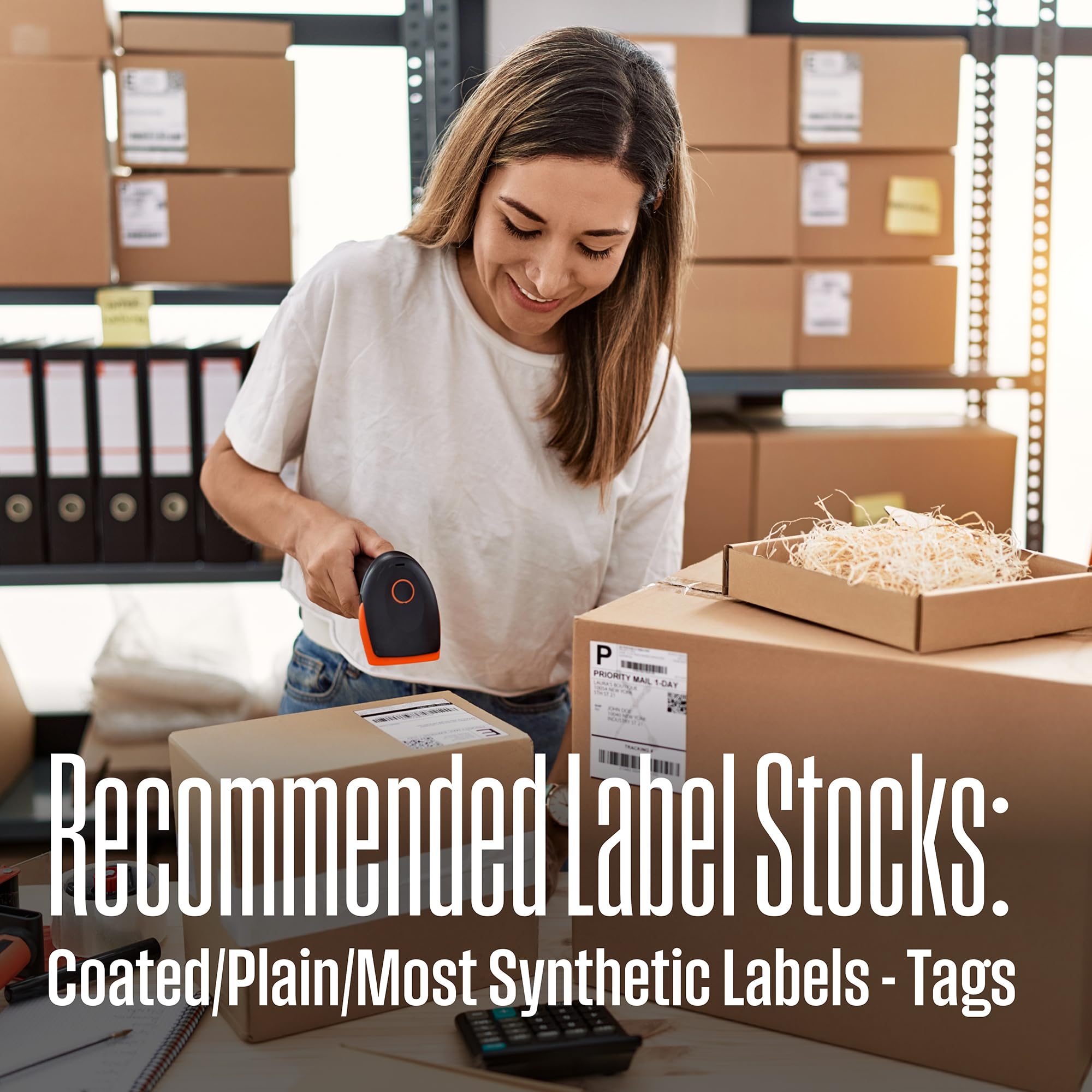 Westinghouse Thermal Transfer Ribbon, 4.33" x 243', 0.5" Core, Compatible with Zebra GC420t, GK420t, GX420t, Premium Wax Resin Enhanced Ink Side Out Wax Ribbon for Thermal Printers, Black, 6 Rolls - Image 3