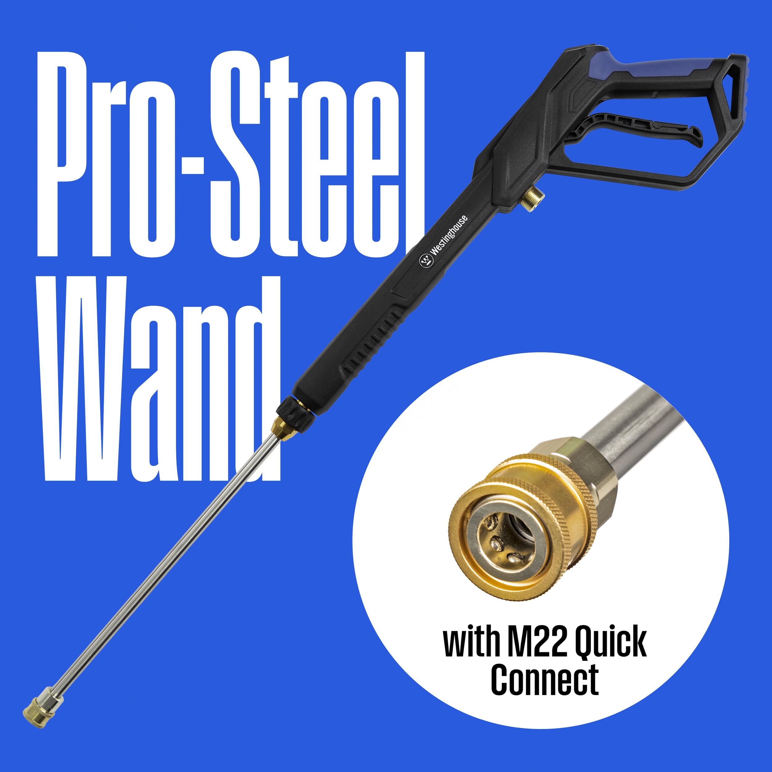 Westinghouse WPX2300e Electric Pressure Washer, 2300 Max PSI and 1.76 Max GPM, Induction Motor, Onboard Soap Tank, Spray Gun and Wand, 5 Nozzle Set, for Cars/Fences/Driveways/Homes/Patios/Furniture - Image 3